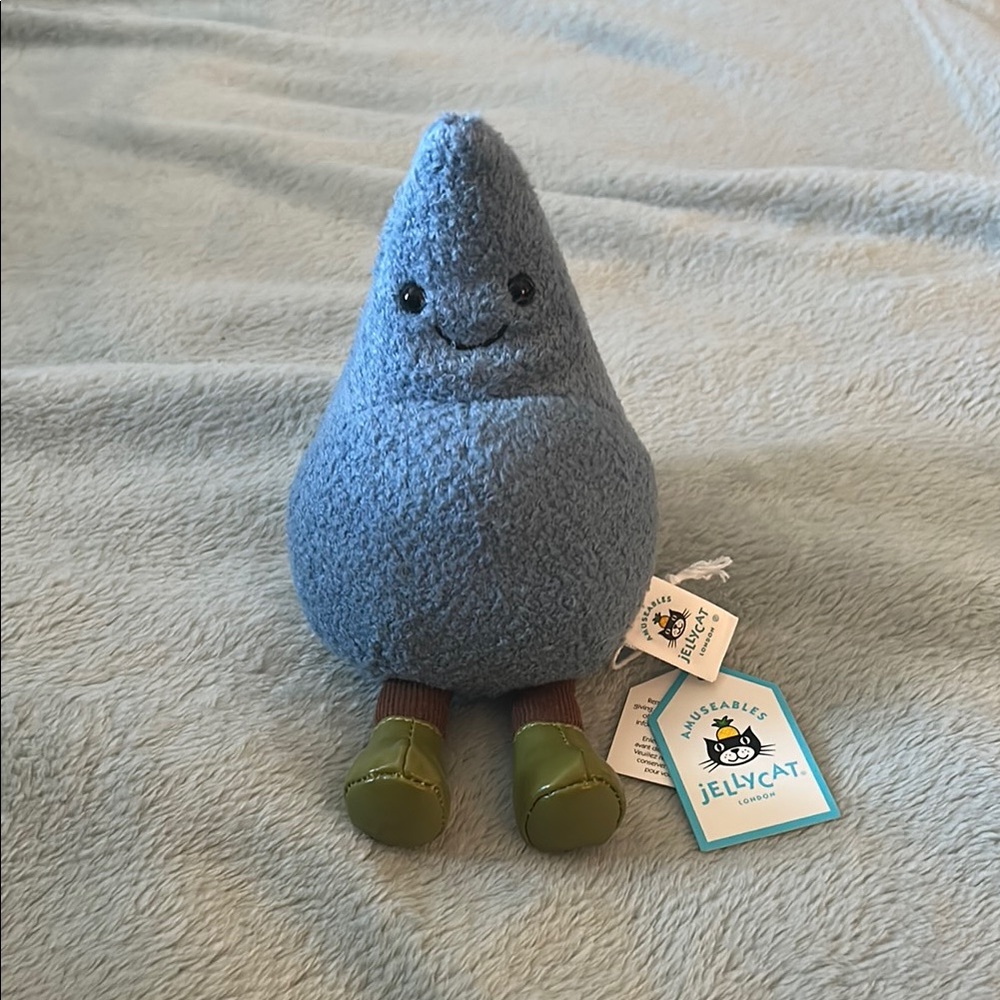 Jellycat Amuseables Happy Raindrop (NWT)